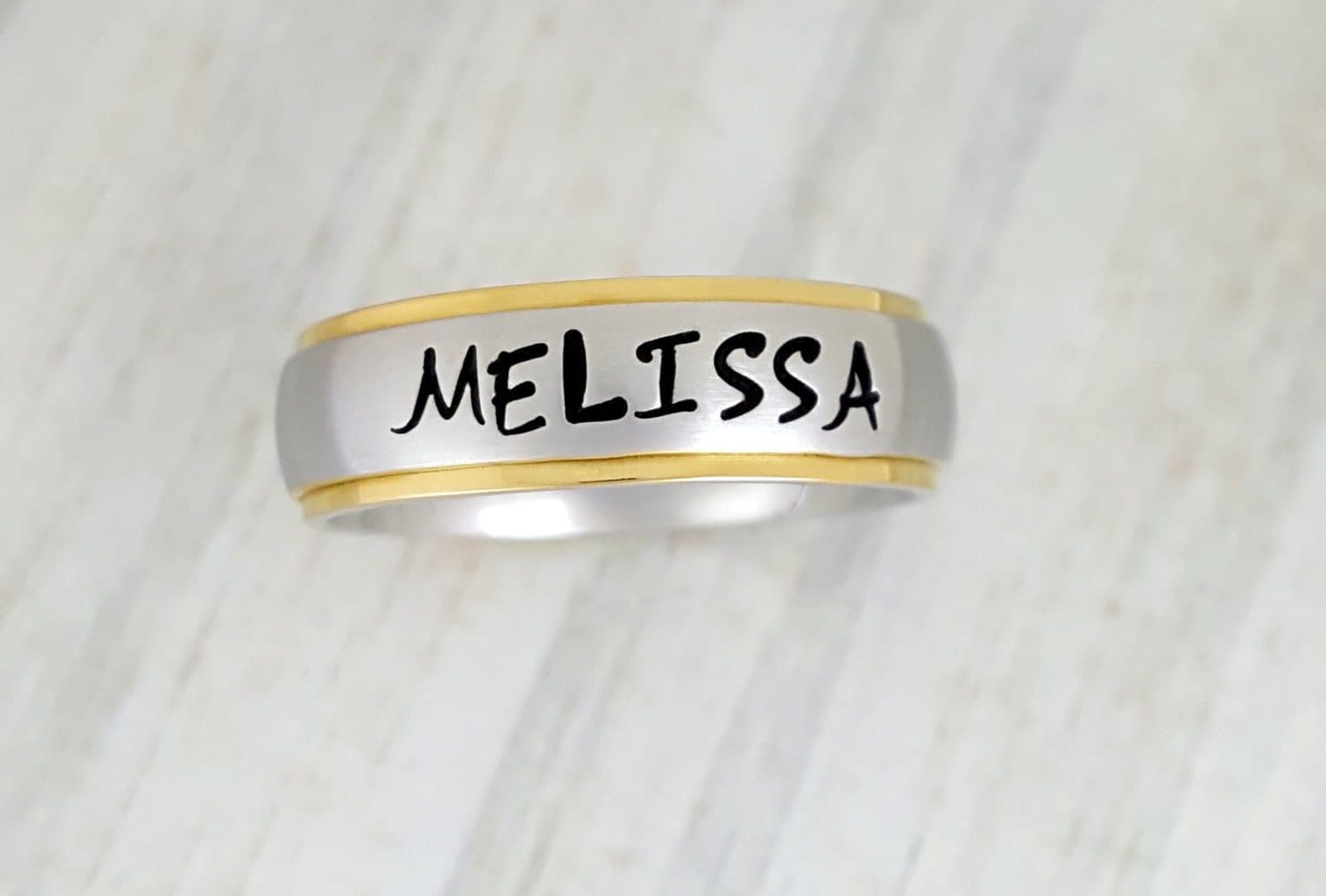 Casual Wear Imitation Custom Name Ring at Rs 450 in Jaipur | ID: 23306944233